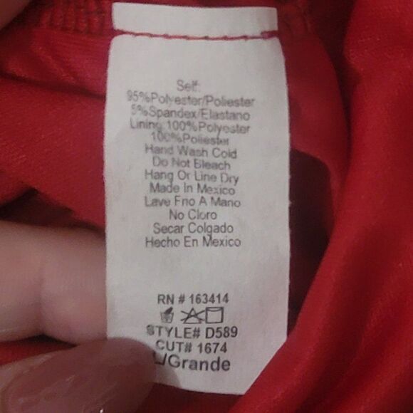 Saints 21 Women's Red One Shoulder Cut Out Side Body Mini Dress Size Lar… - Picture 13 of 13